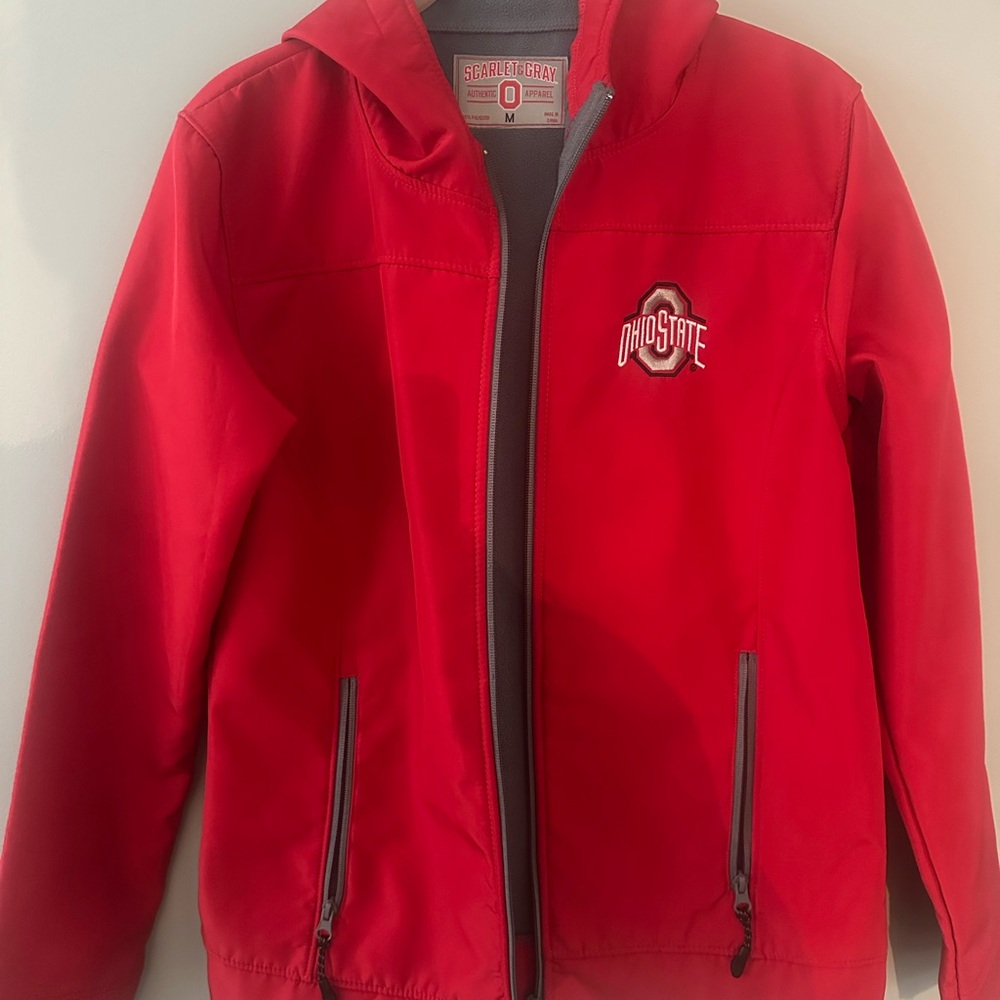 Ohio State Red Zip-Up Jacket - Medium
